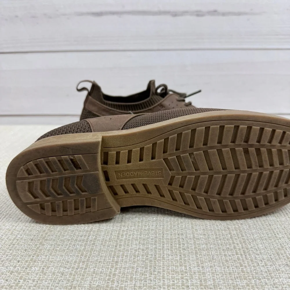 Steve Madden Brugby Mens Kids Brown Knit Dress‎ Shoes Size 6